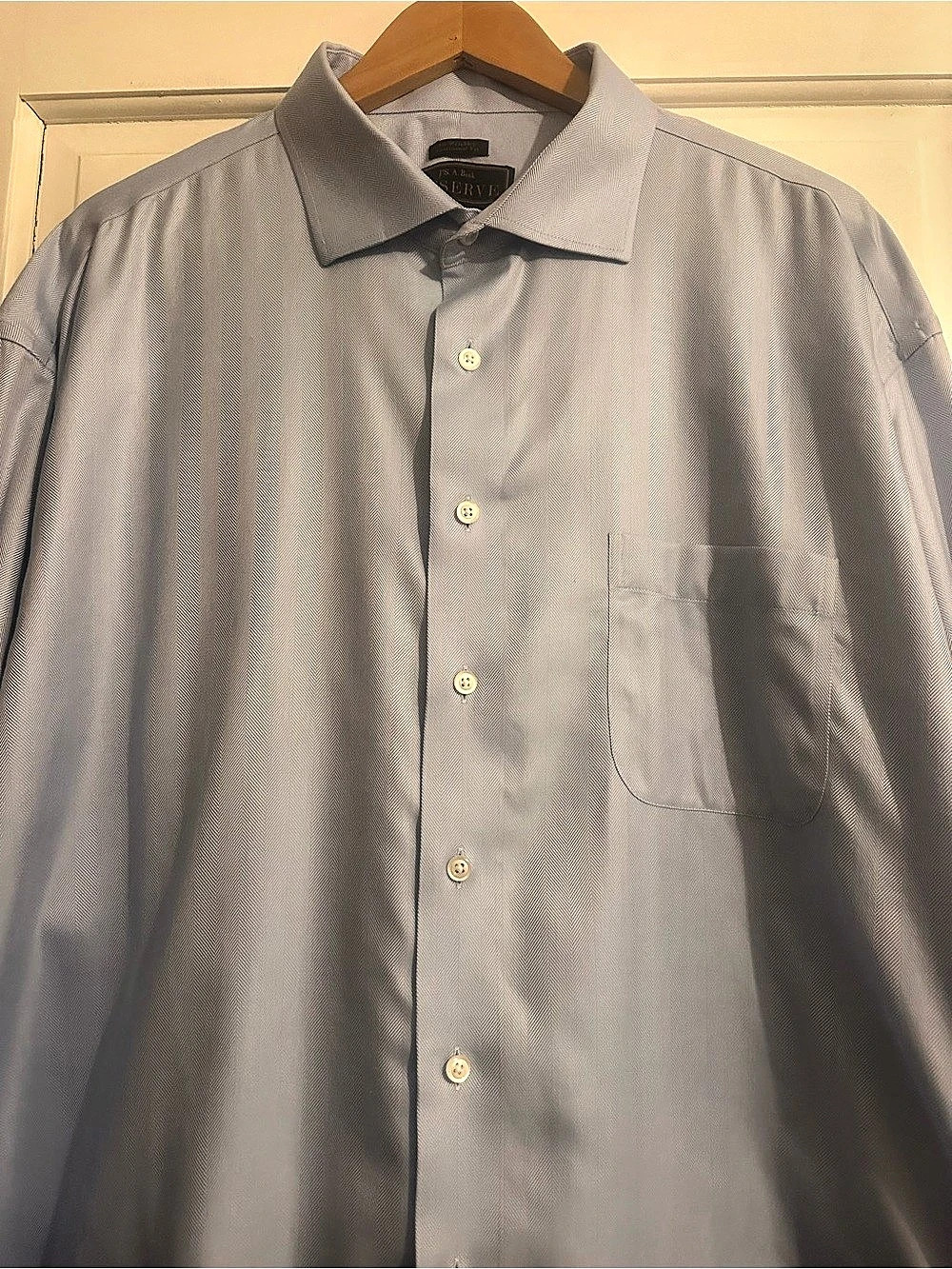 Jos A Banks Reserve Men's Egyptian Cotton Dress Shirt Size 19/36